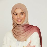 Muslim Headscarf Modal Thin Hand painted Gradient Spun Rayon Long Breathable Scarf Scarf Scarf Shawl