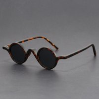 Peekaboo Small Frame Round Sunglasses Women Vintage Unisex TR90 Retro Polarized Sun Glasses For Men Acetate Korean Style
