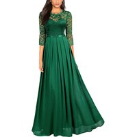 Dress Chiffon Spliced Lace Long Dress Bridesmaid Evening Dress Clothing
