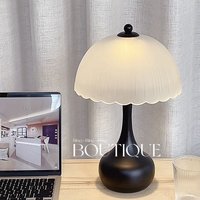 Nordic INS High End Girly Bedroom Bedside Atmosphere Wedding Eternal Light American Mushroom Table Lamp