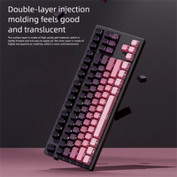 Ziqidonglai Translucent Mechanical Keyboard Keycaps PBT Gradient Two tone Injection OEM Highly Customizable Personalized