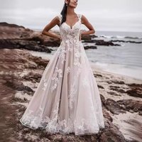 Clothing Wedding Dress Lace Large Fashion Retro Round Neck Small Tail Bride