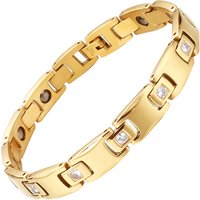 Men's And Women's Jewelry Fashionable Light Luxury Pyramid Diamond Stainless Steel Magnet Bracelet