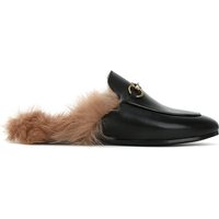 treasure town store ~ horsebit buckle half slip mules wool slippers