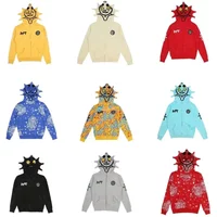 2024 Hot Fast Glo Gang Y2K Style Full Zip High Street Inspired Hoodie 3D Printed & Skull Design Bold