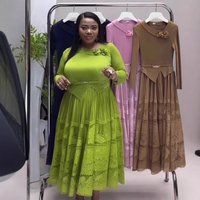 Clothing Plus Clothes Modern Asymmetrical Neckline Dress – Elegant Pleated Skirt Full Hem Dark Blue Camel Pinkish Matcha Black