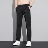 Casual Pants Ice Silk Summer Slim Loose Straight Suit Spring Summer Non Iron Wrinkle Resistant Business