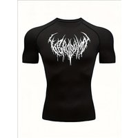 Men's Fitness Training T-Shirt Short-Sleeved Base Layer Sports Top For Running Tight