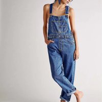 Clothing Fashion Casual Loose Denim Overalls Pants