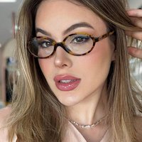 Retro Style Frame Glasses For Women High End Anti Blue Light Nerdy Glasses Simple Versatile Natural Look Men's Glasses