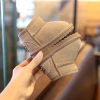 Baby Snow Boots Winter Fleece Warm Baby Shoes Children's Winter Shoes Women's Soft Soled Toddler Shoes Men's Baby Cotton Shoes