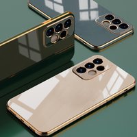 For Funda Samsung Galaxy A53 A52S A52 A51 A73 A72 A71 A33 A32 A12 A22 A 53 73 52S 52 4G 5G Case Cover Luxury Plating Pho