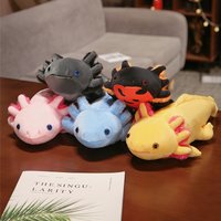 Cross-border new product in stock hexagonal dinosaur simulation lizard salamander plush toy doll pillow pillow one piece drop shipping