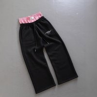 Clothing Trendy Brand American Retro Street Hip Hop Loose Casual Double Waist Pants Two Piece Sweatpants