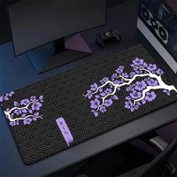 Large Gamer Mousepad Cherry Blossom Keyboard Mouse PC Accessories Rubber Desk Mat 90x40