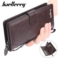 Men's Wallet Business Multi-card Large Capacity Zippered Clutch Bag Fashion Bag