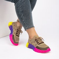 Big size sports shoes new color bottom before matching color lace-up single shoes