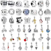2025 NEW New Popular 925 Sterling Silver For S925 Snake Charm Bracelet Necklace DIY Jewelry Beads Hedgehog Heart Cat