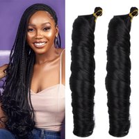 Hair Extensions Wigs Wigs French Curls Bulk Hair 24inch
