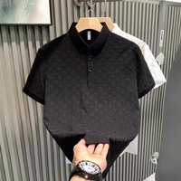 Premium Short Sleeve Polo Shirt – Business Casual Textured Collar T Shirt