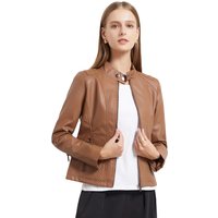 Leather Jacket Jacket Thin Little Coat Biker Wear