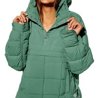 Stylish Oversized Hooded Sweatshirt – Soft Cotton Blend Pullover Round Hem