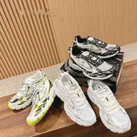 Of-2024Ss Dad Wind Mountaineering Thick Bottom Height Raising Casual Sports Shoes Coffee Brown Green Yellow Three Arrows