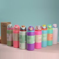 Owala Vacuum Sports Bottle 304 Stainless Steel Insulated Outdoor Portable Handle Straw Cup
