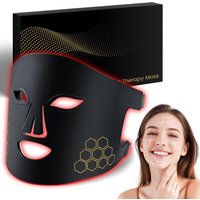 Red Light Therapy For Face, Infrared LED Face Mask Light Therapy 4 Light Waves With 850nm Near Infrared, Portable Rechargeable