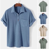 Clothing Casual Loose Plaid Short Sleeved Shirt Comfortable Shirt