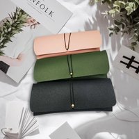 Multi Colored PVC Leather Glasses Case Stylish Unique Sunglasses Storage Bag With Soft Pouch For Men's Apparel Accessories