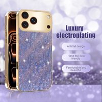 Luxury Electroplate TPU Phone Cover Iphone 15 14 13 Pro 17 Air 17Pro Max 16 Plus Case Shockprooof Coque Funda