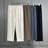  Solid Stretch Pants – Slim Fit Casual Trousers Elastic Waist Versatile & Stylish