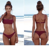 bikini conservative swimsuit sexy temptation beach clothing three point split swimsuit