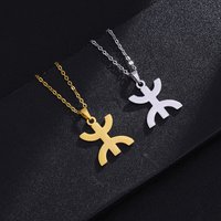 Stainless Steel African Berber Necklace Famous Ethnic Style Female Niche Design Light Luxury Woolen Chain Jewelry