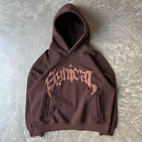 Gothic Letter & Star 3D Foam Print Hoodie – Vintage Streetwear Pullover For Men & Women