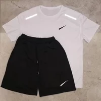 Tracksuits Designer Breathable Running Clothes Quick Drying Suits T Shirt Shorts Prints Quick Drying Sportswear