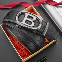 XUANMU Business belt Casual Fashion Brand Designer Famous Automatic Buckle Belts Leather Belt Male Jeans F0168