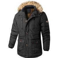 Winter Hooded Fleece Lined Coat Warm Jacket Cold Weather Lightweight & Comfortable Zipper Closure Multiple Colors & Sizes