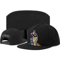 Embroidered Cartoon Hip-hop Street Dance Sunshade Hat, Casual Personality, Internet Celebrity, Cool Style, Flat Edge Hat