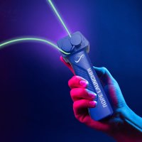 Handheld rope launcher with adjustable speed for night light rope toys