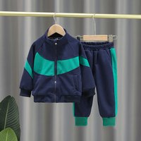  Patchwork Cardigan & Pants Set Trendy Two Piece Outfit Olds Comfortable Cotton Blend