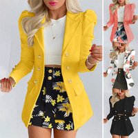 clothing printing elegant temperament commuting slim suit suit
