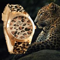 eday Fashion Leopard Print Geneva Classic Steel Band Men’s Business Trendy Watch