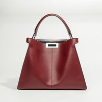 Leather Handbag Workplace Atmosphere Bucket Bag Female Fashion Leather Female Bag Large Capacity Vintage Shoulder Bag