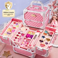 New Cosmetics Suitcase Toy Children’s Girls Little Princess Makeup Box Set Birthday Gift