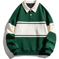 Mans clothing Hoodie trend brand popular loose patchwork lapel hoodie