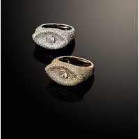 Rings Devil's Eye Standing Ring Eye Niche Ring Fashion Personality Men And Women Couple Ring