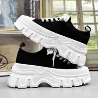 thick Bottom Men’s With Casual Classic Shoes Toe Set, Low Top Forest Wind Hot Thickened Men’s Casual Shoes