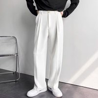 Casual Suit Pants Spring Japanese Style Light Luxury High End Drape Trousers Loose Straight Wide Leg Long Trousers